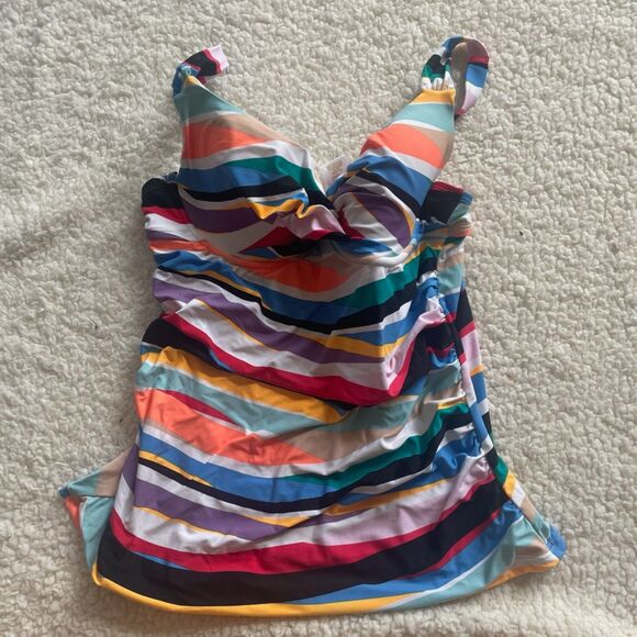 Size 34D Anne Cole Tankini Top - Picture 1 of 3